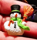 Little hand painted snowman